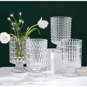 แจกันแก้วคริสตัล แจกันทรงยุโรป สูง17.5cm (1 ชิ้น )