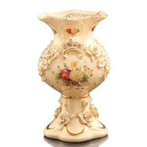 แจกันเซรามิค porch เครื่องประดับห้องนั่งเล่น high-end สไตล์ยุโรป retro ins